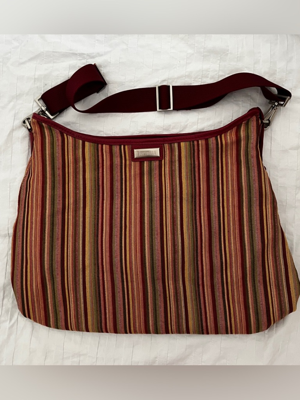NWOT! ✨Hartmann Striped Travel Hobo Bag✈️  | Luxury Carryall Tote | Chic Airport